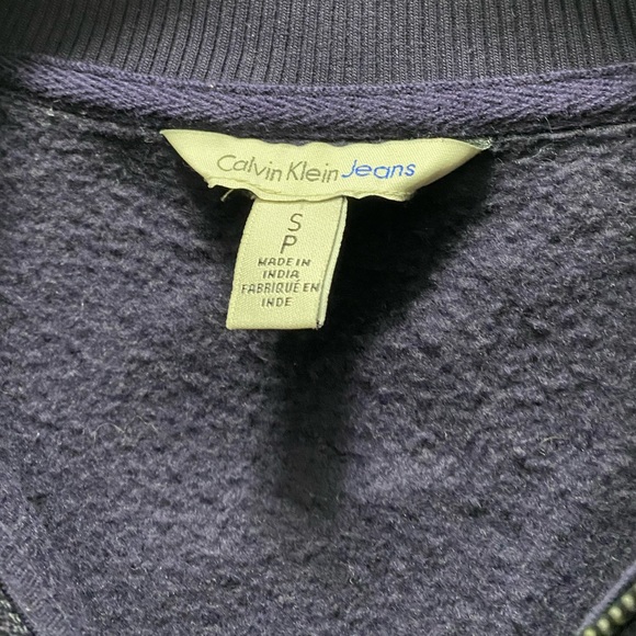 Calvin Klein navy quarter-zip up - Picture 3 of 4
